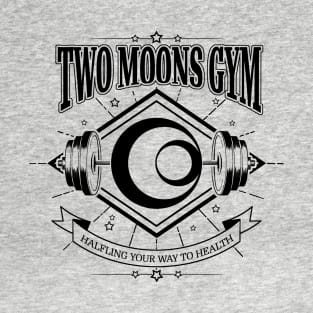 Two Moons Gym - Black T-Shirt